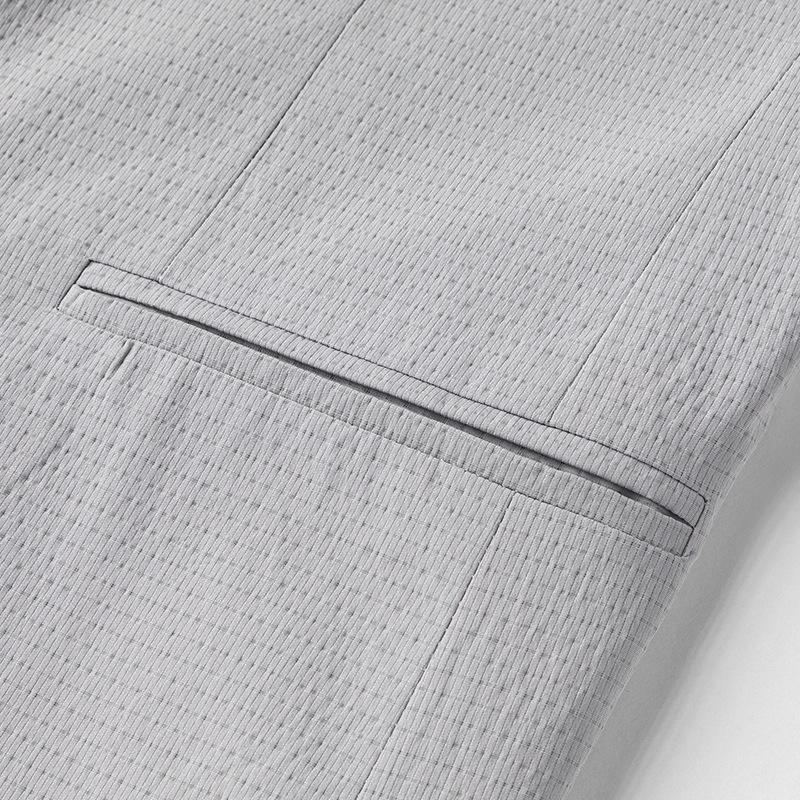 Men's Casual Suit Spring and Autumn Micro-elastic Light Luxury Business Single West Youth Solid Color Single-breasted Single-layer Jacket