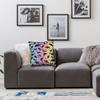 Chaos Dinosaur Pattern On Rainbow Scribble Pillow Cover Novelty Pillow Case For Living Room Chair Comfy Cushion Cover Gift Idea