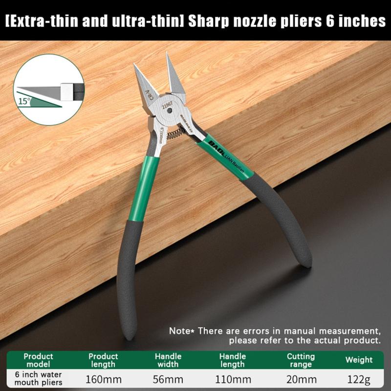 Industrial Grade Special Sharp Side Mouth Pliers,High Hardness Electrician Small Diagonal Pliers,Electrician Manual Tool