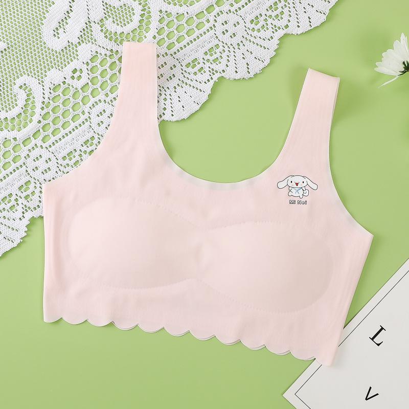 

Дышащий бесшовный цельный тренировочный бюстгальтер из ледяного шелка для девочек M (30-40 kg)