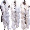 2 Meter Weißer Truthahn Chandelle Federn Boa Voll Straußen Marabou Boa Besatz Für Hochzeitskleid Weihnachtsfeier Basteln Dekoration