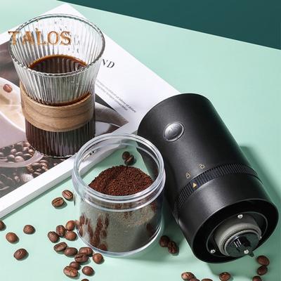 Molinillo de café eléctrico profesional con núcleo de cerámica, portátil, fácil de limpiar, carga rápida, indicador de luz azul, accesorio de cocina