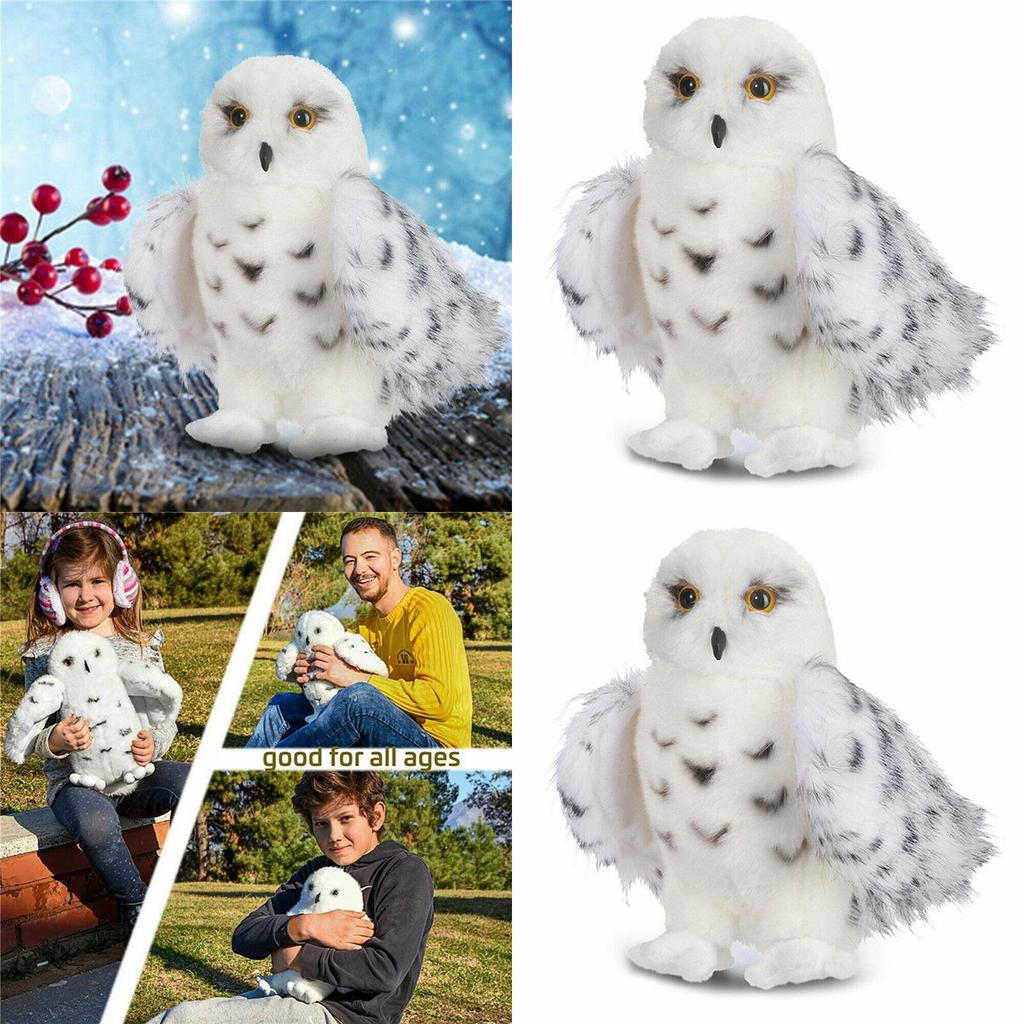 Rozkošný Sněžný Soví Kouzelník Plyšová Hračka Měkká Vyplněná Panenka Pro Děti Vánoční Dárek