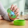 Dumpling Toy Halloween Glitter Squeeze Toy Spooky Ghost Pumpkin with Steamer Cute Calm Down Toys Slow Rising Bun Fidget LED Light for Anxiety Stress