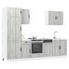 Set Bucătărie Kalmar 7 Piese Stejar Sonoma Gri