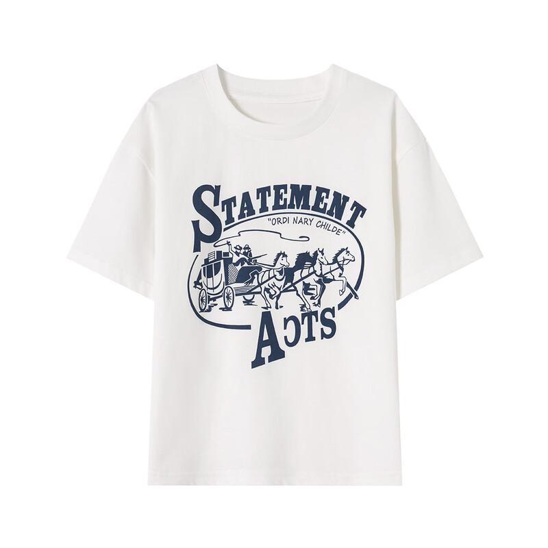 Jungen Reines Baumwoll Rundhals Kurzarm Kühlendes T-Shirt
