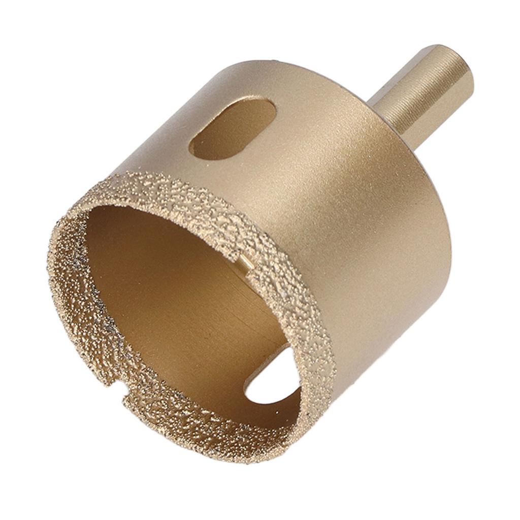 Hole Saw Carbon Steel Tile Holes Opener Drill Bit for Porcelain Glass Triangular Shank
