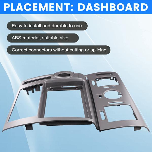 Silver ABS Front Trim Adapter for 2008 Hummer H2