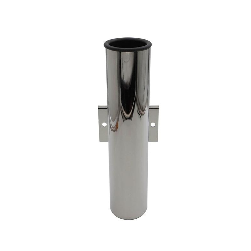 1 Piece Fishing Rod Holder Support Sturdy Easy Installation with PVC Insert Yacht Stainless Steel Mount Fishing Rod Socket