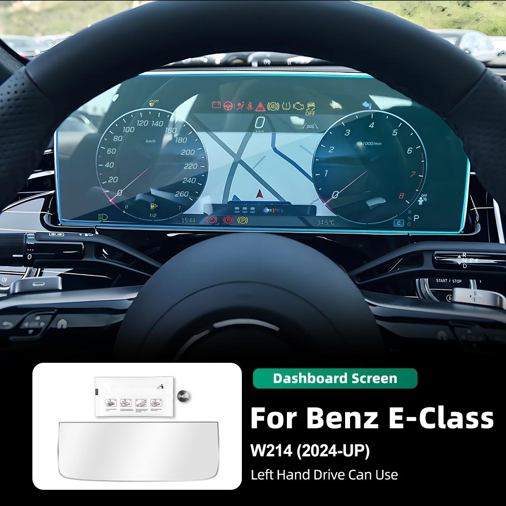 Film Protecteur en Verre Trempé Automatique Pour Mercedes-Benz Classe E W214 Écran de Navigation GPS Central de Voiture Affichage Protecteur