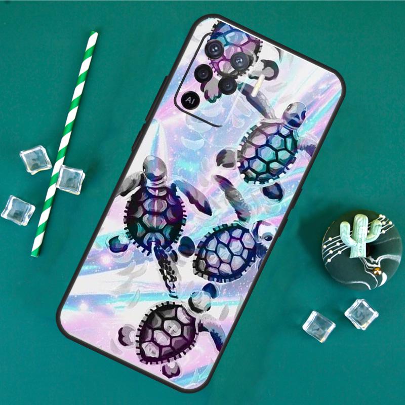 Sea Turtle Phone Case For Oppo A18 A38 A58 A78 A98 A40 A60 A80 A91 A15 A17 A74 A94 A54 A57S A16 A76 A96