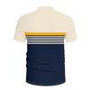 Ropa de Hombre Verano Nuevo Polo de Manga Corta Moda Hombre Rayas Golf Polo Tops