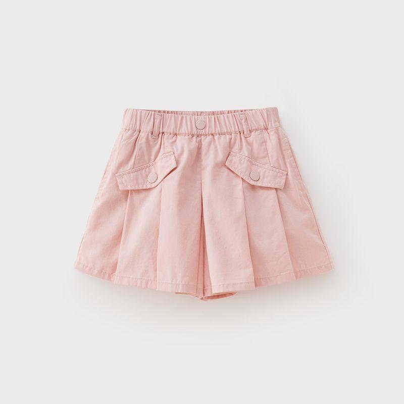 David Bella Girls' Shorts Summer Children's Skirt Pants Summer White Pants Girls Pure Cotton Pink Skirt Pants Children's Clothing
