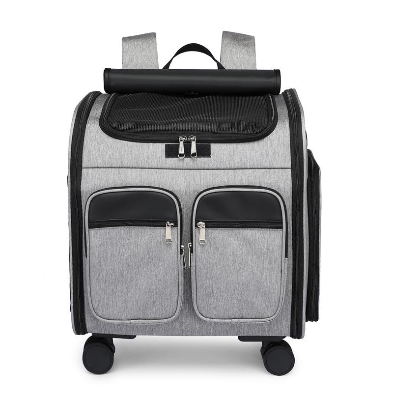 Foldable Breathable Pet Stroller & Backpack: Large Capacity, Portable for Cats