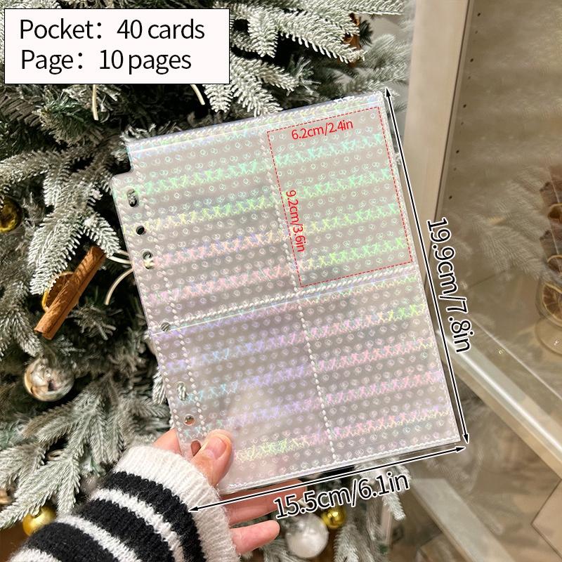 10pcs Binder Photocards Binder A5 Inner Page Book Binding Machine Idol Picture Collect Book Kpop Postcard Binder Protector