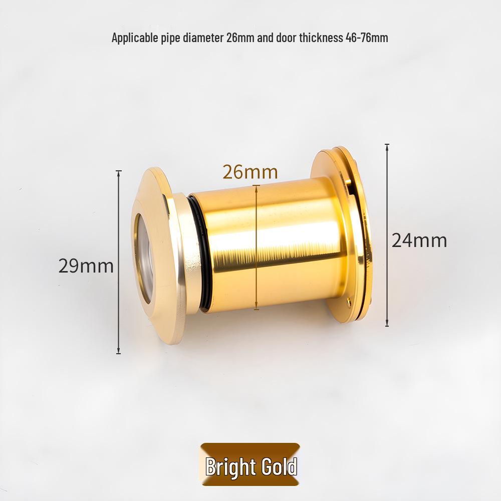 Zinc Alloy Anti-Pry HD Glass Door Peephole for Home Security