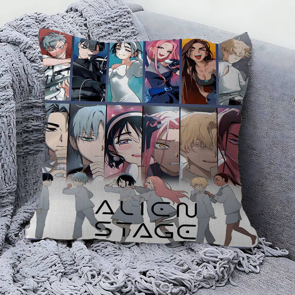 Anime Pop A-Alien Stage Lucky Dragon Pillow Cover Sofa Cushion Cover Home Room Decoration Children Gift