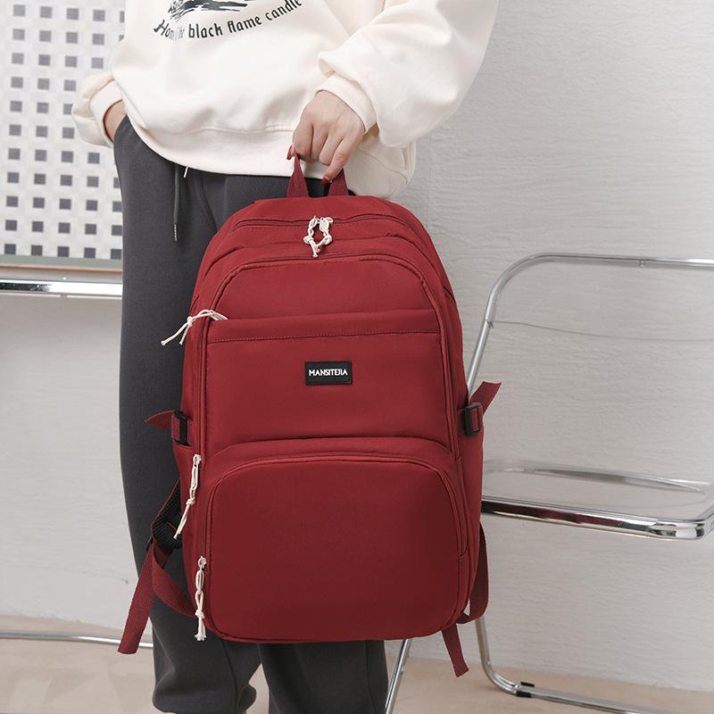 School Bag for Female College Students, Large-capacity New Models for Boys, Junior High Schools, High Schools, Burden Reduction, Spine Protection