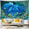 3D Printing Tapestry Psychedelic Ocean World Beautiful Fish Large Tapestry Wall Hanging Marine Animal Home Decor Beach Towel Premium Quality