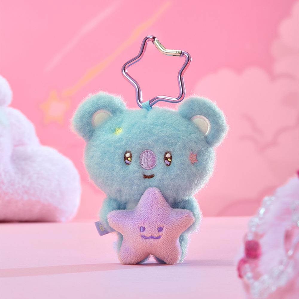 BT21 The Journey Purple Star KOYA Plush Doll Keychain