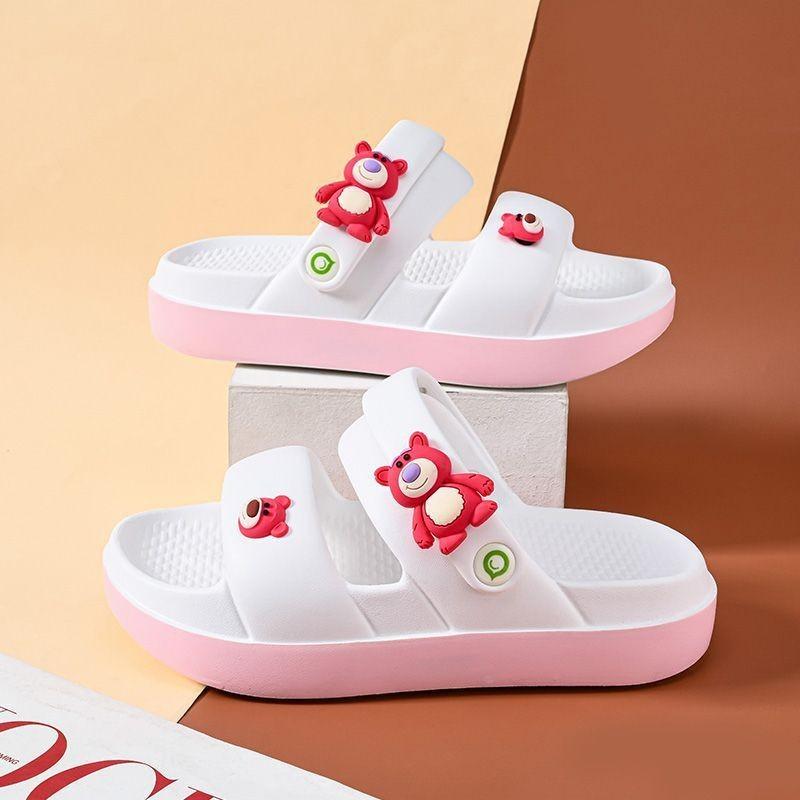 Breathable And Lightweight Pink Girls Sandals Soft Bottom Summer Beach Footwear