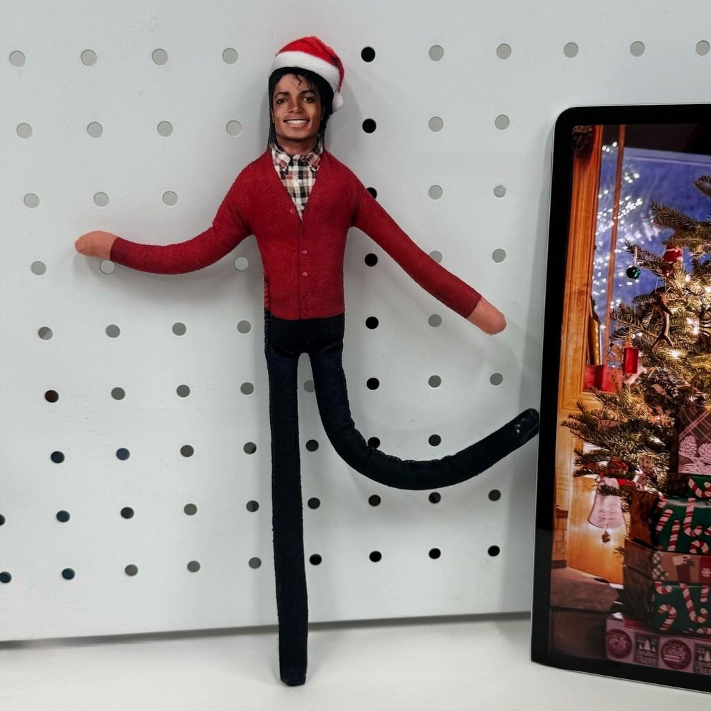 Michael Jackson Christmas Plush Collectible With Poseable Skeleton For Fans
