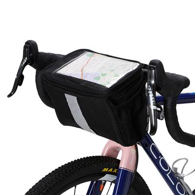 Waterproof Reflective Bike Handlebar Bag Large Capacity MTB & Road Bike Front Frame Pouch for Cycling Accessories