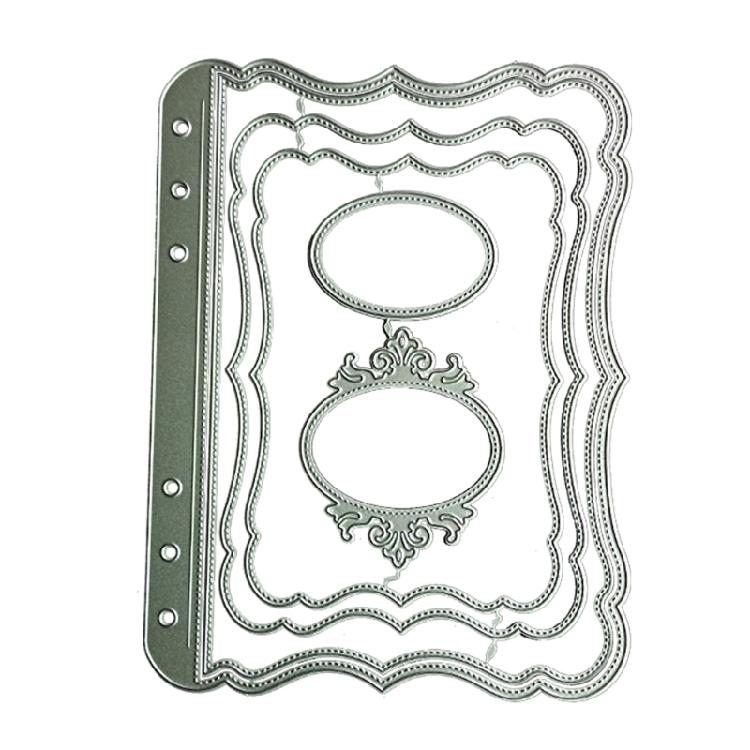 

Frame Shap Metal Cutting Dies Stencil Birthday Christmas Card Making Accessories 1