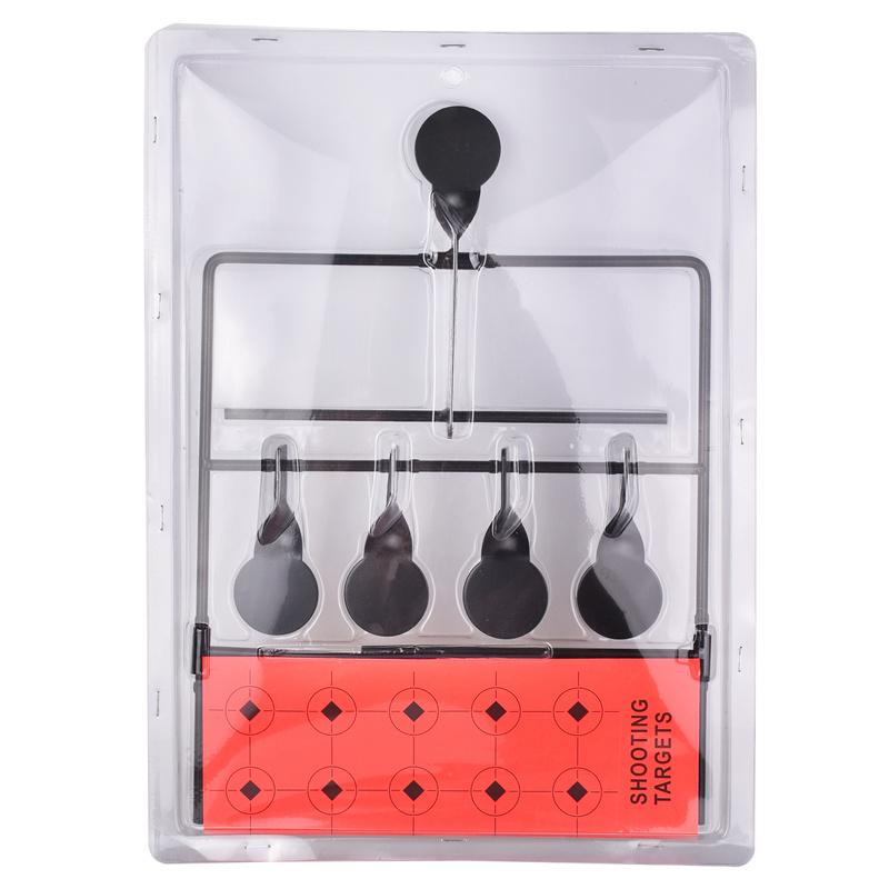 Rotating Metal Target Stand 4+1 Shooting Training Iron Targets for Airsoft, Air Rifle, Air Pistol