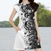 Women's Flower Print Sleeveless Round Neck Casual Dress