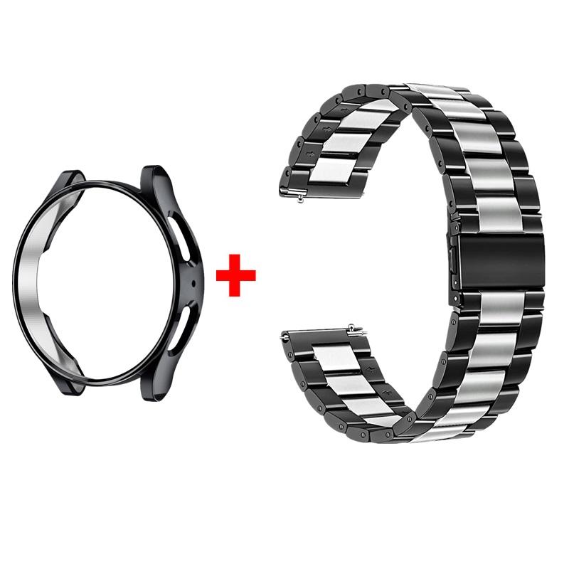 Bracelet + Boîtier pour Samsung Galaxy Watch 6 5 4 44mm 40mm Classic 46mm 42mm Bracelet en Acier Inoxydable Galaxy Watch 3 5 Pro 41 45mm Bracelet