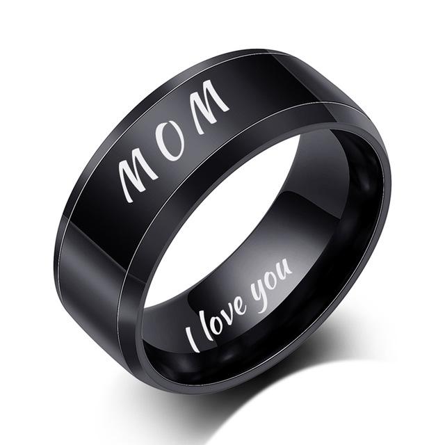 Gioielli di Moda Anello Incidi Nome Data Logo Altamente Lucidato All'Ingrosso Acciaio Inossidabile Matrimonio Fidanzamento Anelli di Marca Per Uomo Donna