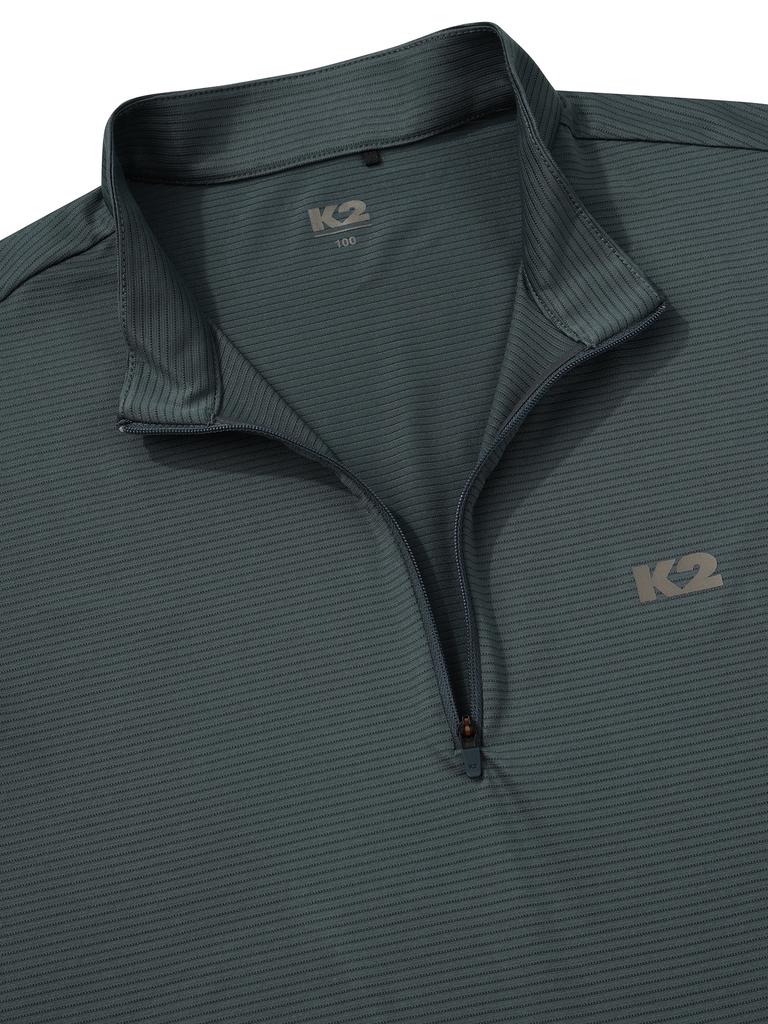 K2 Boost_Hybrid Long Sleeve Zip-Up_Hunter Green