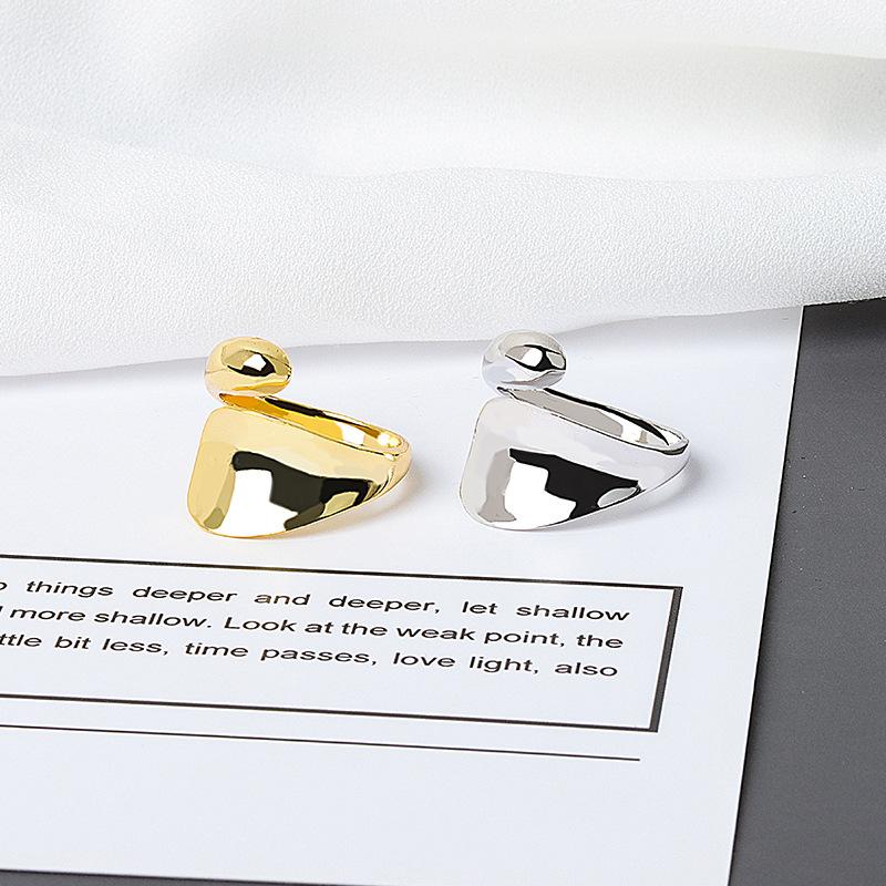 Minimalist Smooth Open Ring For Women Versatile Fashion Band Jewelry Elegant Simple Design Daily Wear Accessory