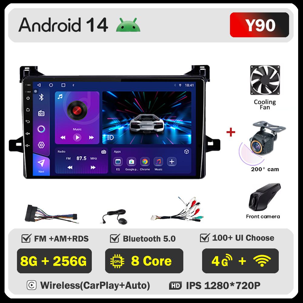 For Toyota Prius XW50 2015 - 2020 Car Radio Player Car Carplay Screen Autoradio Mirror Link Car Intelligent Systems Touch Screen