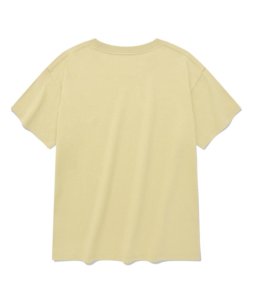 COVERNAT WOMAN Stitch C Logo T-Shirt Lime