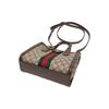 Gucci Ophidia Logo Stripe Web Torba Tote Unisex Torba Tote Hebanowy Brąz 547551-K05NB-8745