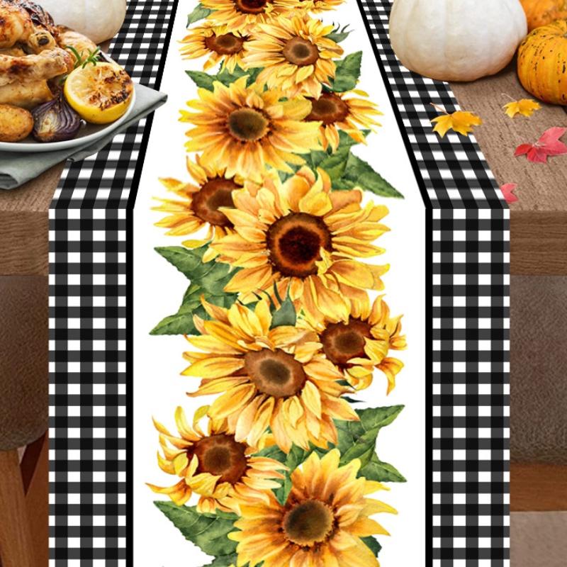 New Autumn Leaf Pumpkin Table Flag Linen Printing Living Room Table Tea Table Festival Decoration Nordic Table Cloth
