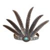 Indian Feather Headdress - Chief Hair Ornament for Children & Adults, Festival Performance Props