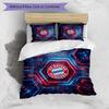 Set Lenzuola 3 Pezzi con Stampa Modello Bayern Monaco Morbido Delicato sulla Pelle Lavabile Copripiumino e Federe Set Tutte le Stagioni Camera da Letto