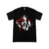 Unisex Black T-Shirt with Short Sleeves Featuring The French New Wave Band Indochine, Perfect for Music And Rock Enthusiasts
