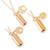 Cylinder Pet Ashes Pendant Stainless Steel Memorial Ashes Pendant  Cremation Jewelry