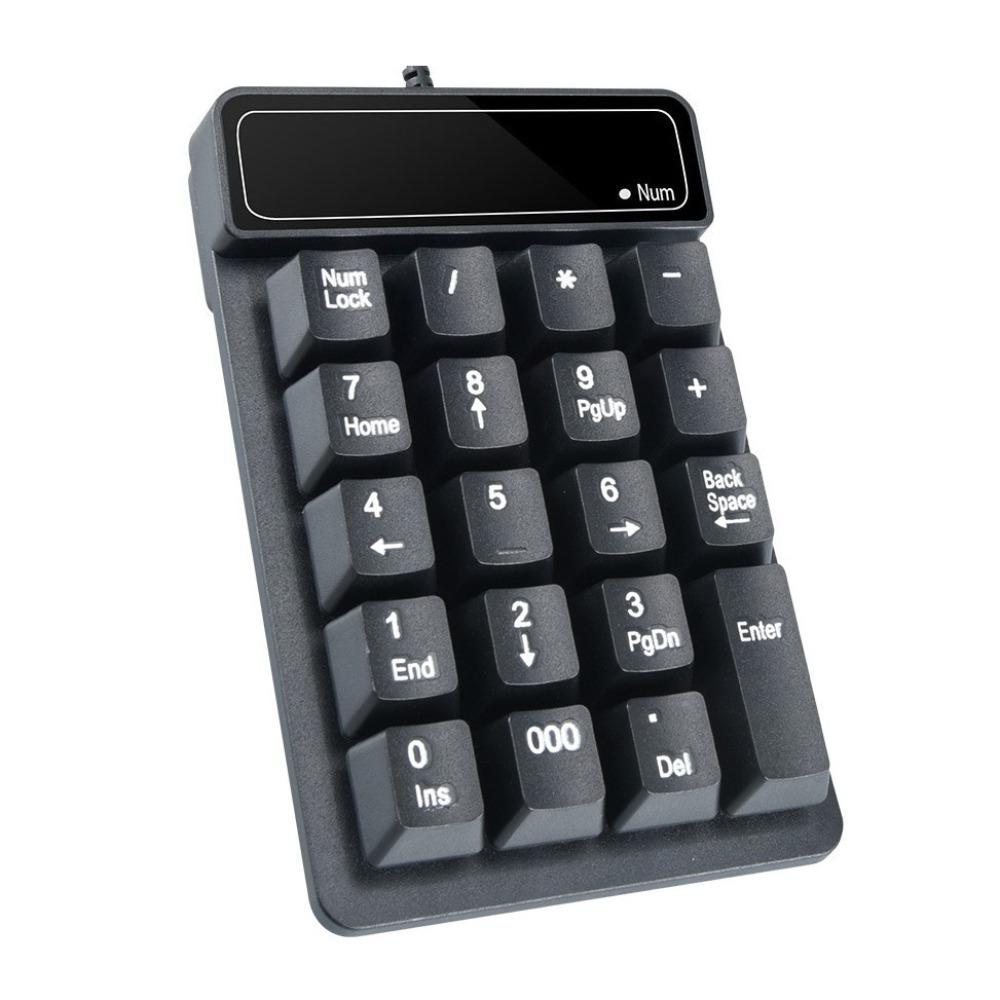 19 Keys 2.4G Wireless Numeric Keyboard Wired Keyboard Mini USB Numeric Keypad  Accounting Supplies
