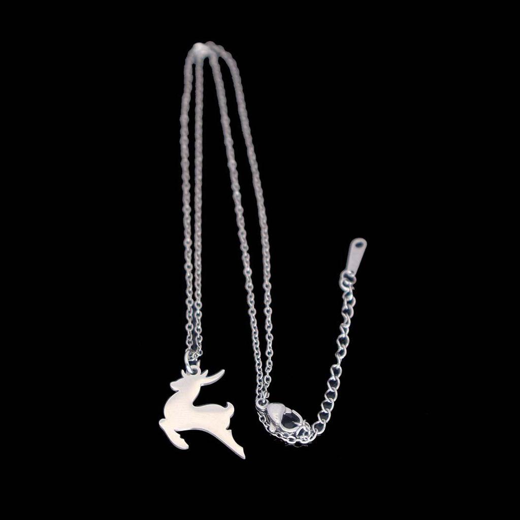 Versatile Cute Little Deer Pendant Necklace - Stylish Christmas Clavicle Chain