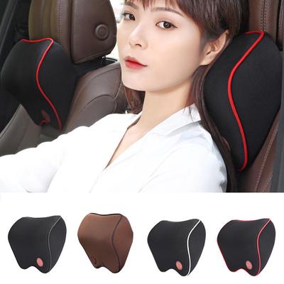 Car Seat Headrest Car Neck Pillows Filled Fiber Cushion Pad Memory Foam Head Rest Auto For Travel Support Car Seat Accessor G0J0