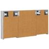 Bathroom Cabinet Set 3 Pcs 100 X 10.5 X 50 Cm Particleboard