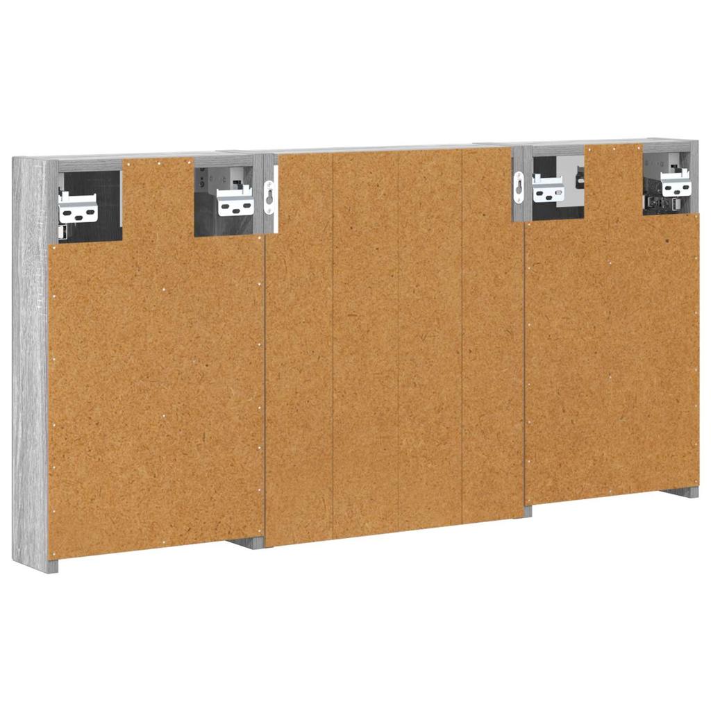 Bathroom Cabinet Set 3 Pcs 100 X 10.5 X 50 Cm Particleboard
