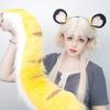 2Pcs Tigers Cats Wolf Foxes Tail Ears Headband Set Halloween Christmas Fancy-Party Costume Toy for Woman Men Cosplay