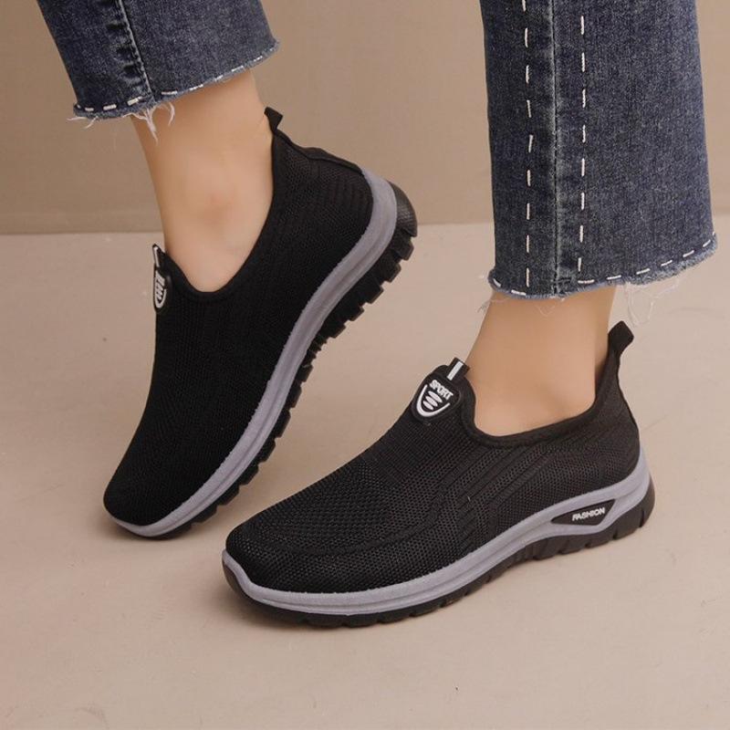 Thick-soled casual mesh sneakers autumn new mother shoes comfortable thick-soled lightweight single shoes 36