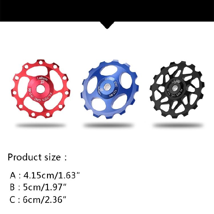 Track Pulley for Mountain Bike, Road Bike, 11T, 13T,15T, Bearing & Pulley Guide